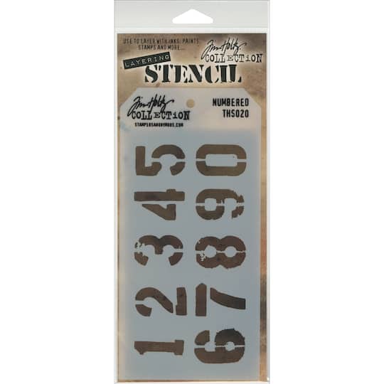 Stampers Anonymous Tim Holtz&#xAE; Numbered Layered Stencil